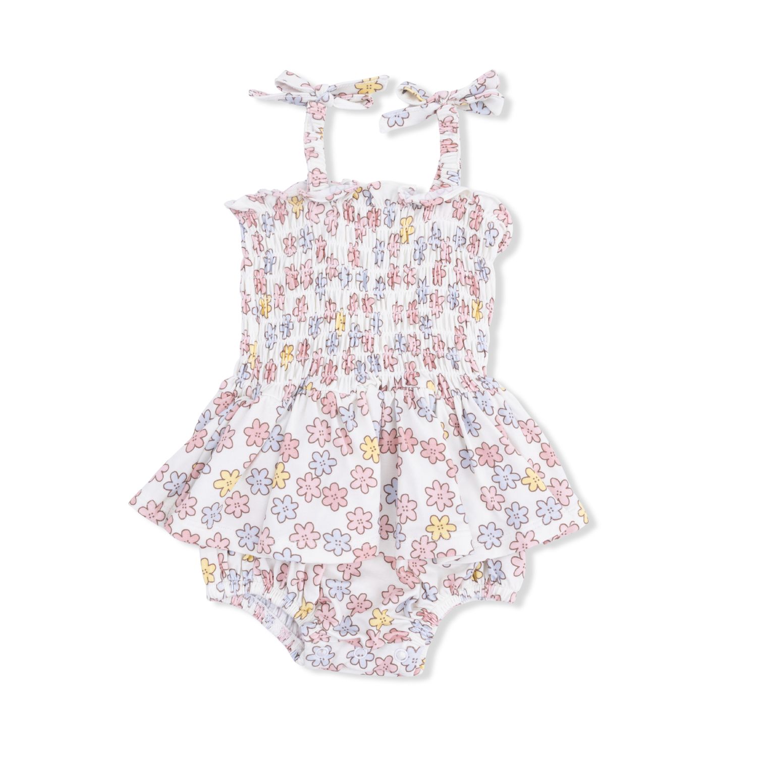 Smocked Bubble with Skirt Sarah Floral