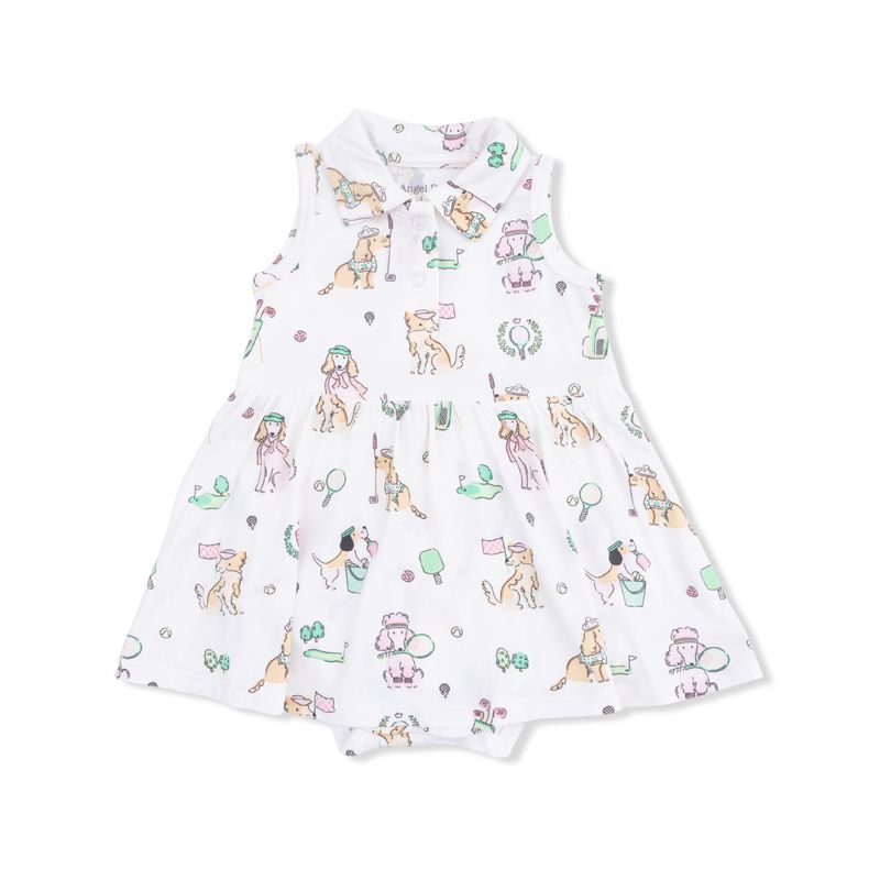 Polo Tennis Dress Country Club Dogs Pink