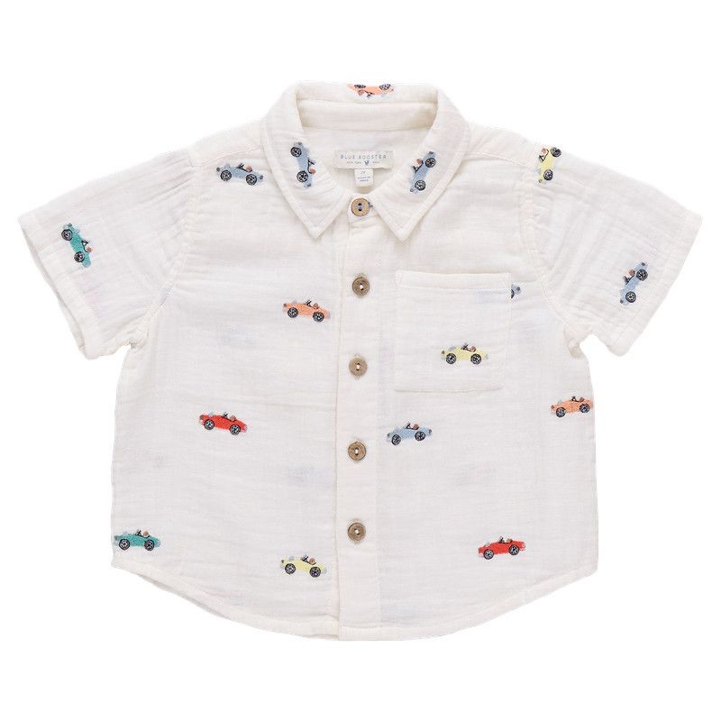 Jack Shirt Vintage Car Embroidery