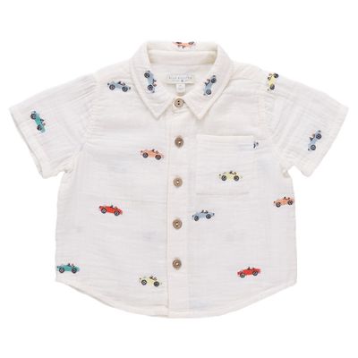 Jack Shirt Vintage Car Embroidery