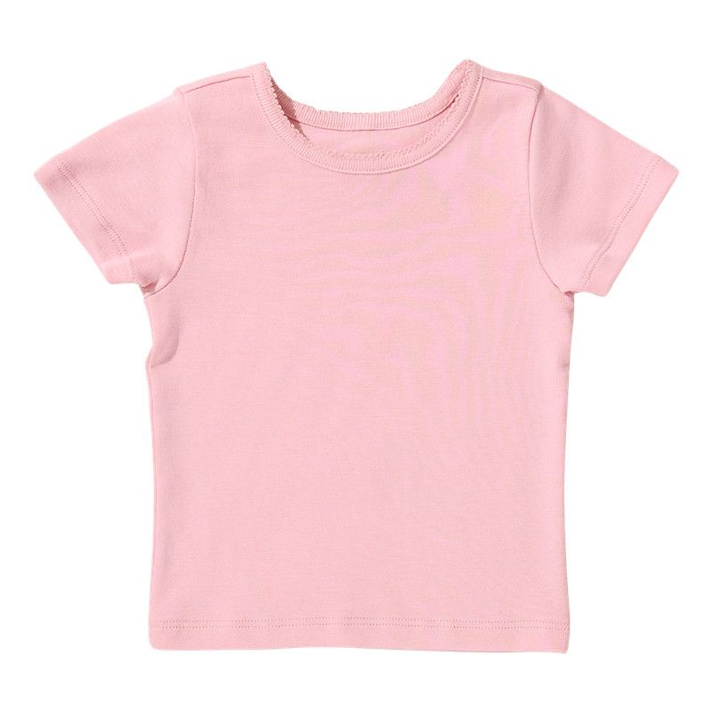 Seesaw Short Sleeve Rib T-Shirt Pink