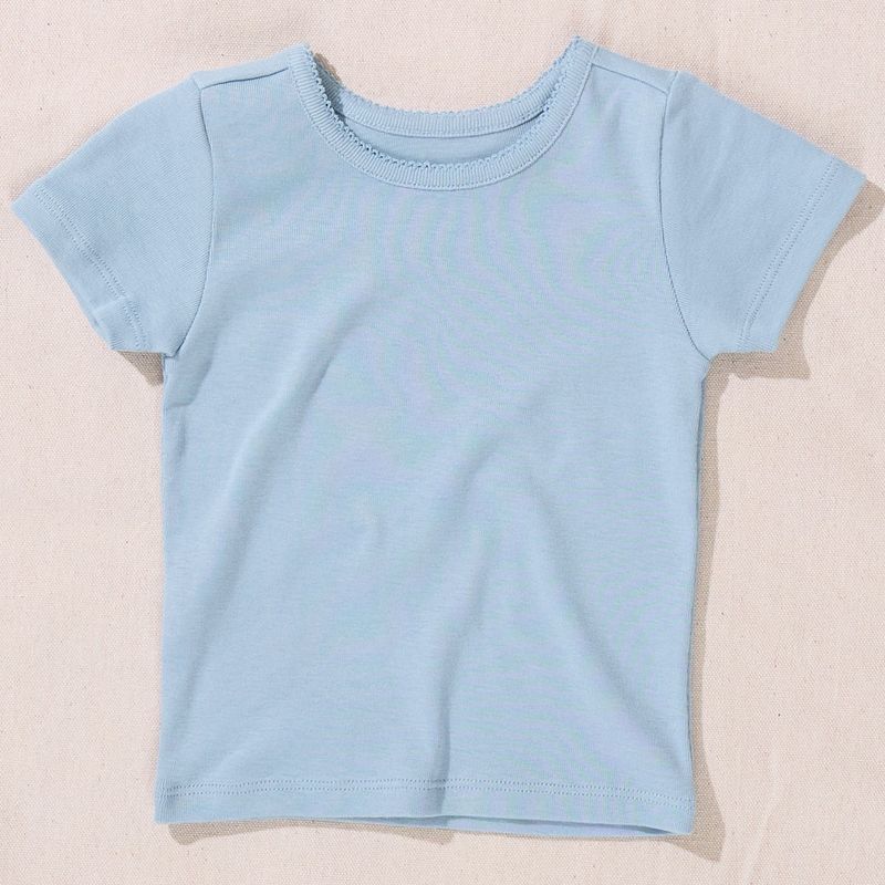 Seesaw Short Sleeve Rib T-Shirt Light Blue