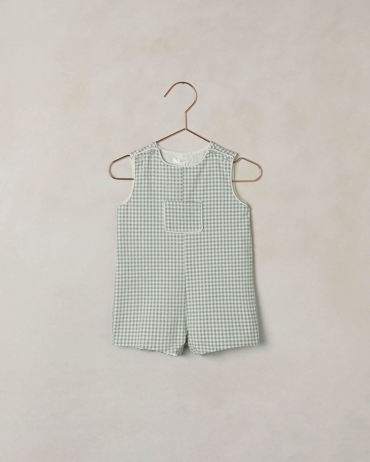 Georgie Romper Eucalyptus Check