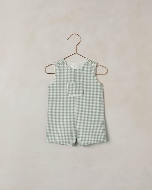 Georgie Romper Eucalyptus Check