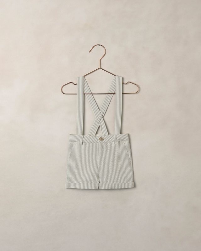 Suspender Short Sky Stripe