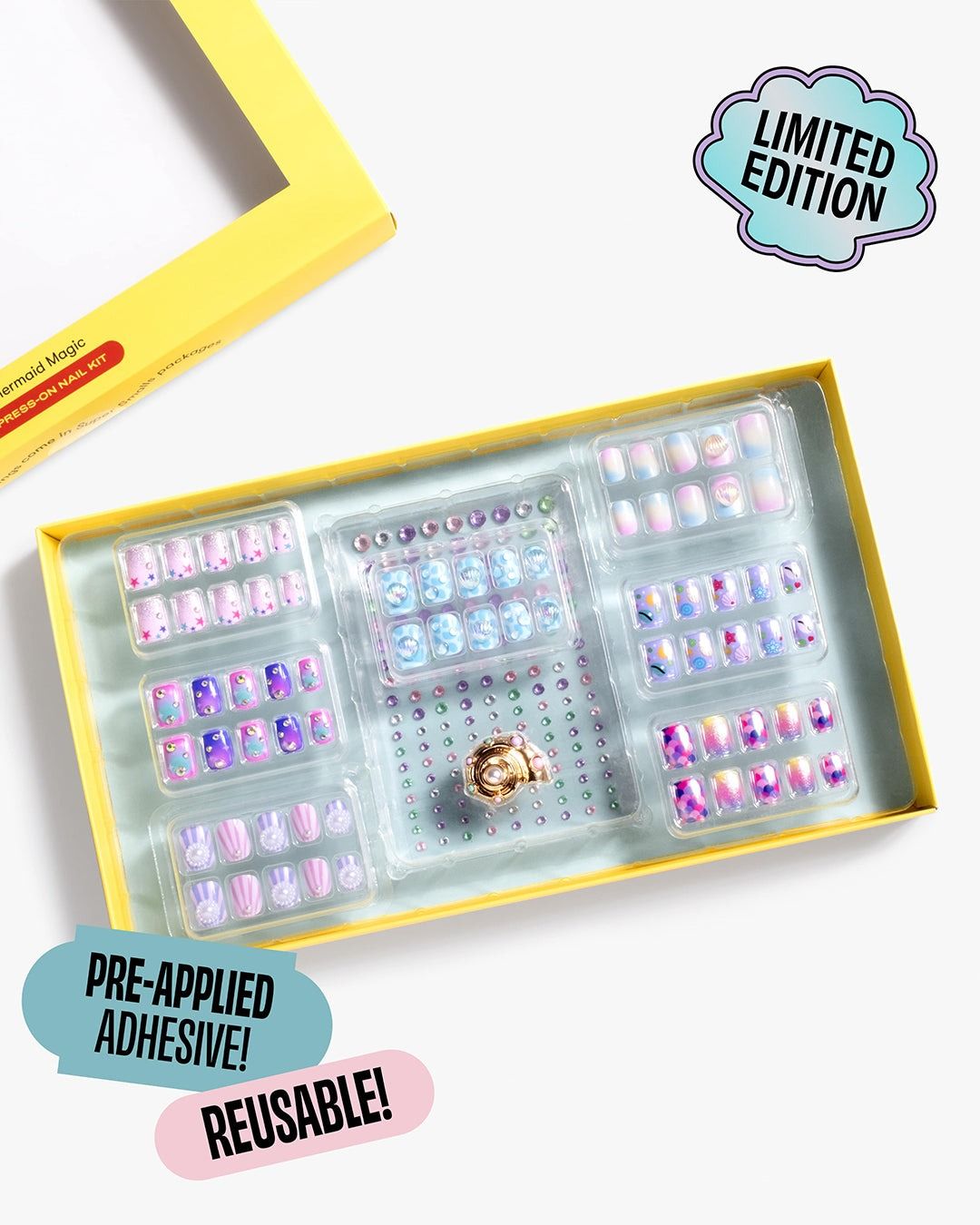 Mermaid Press On Nail Kit