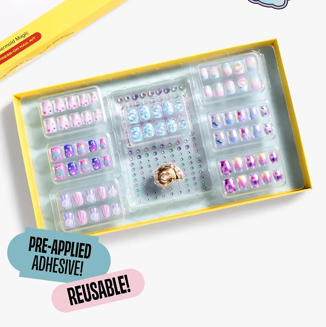 Mermaid Press On Nail Kit