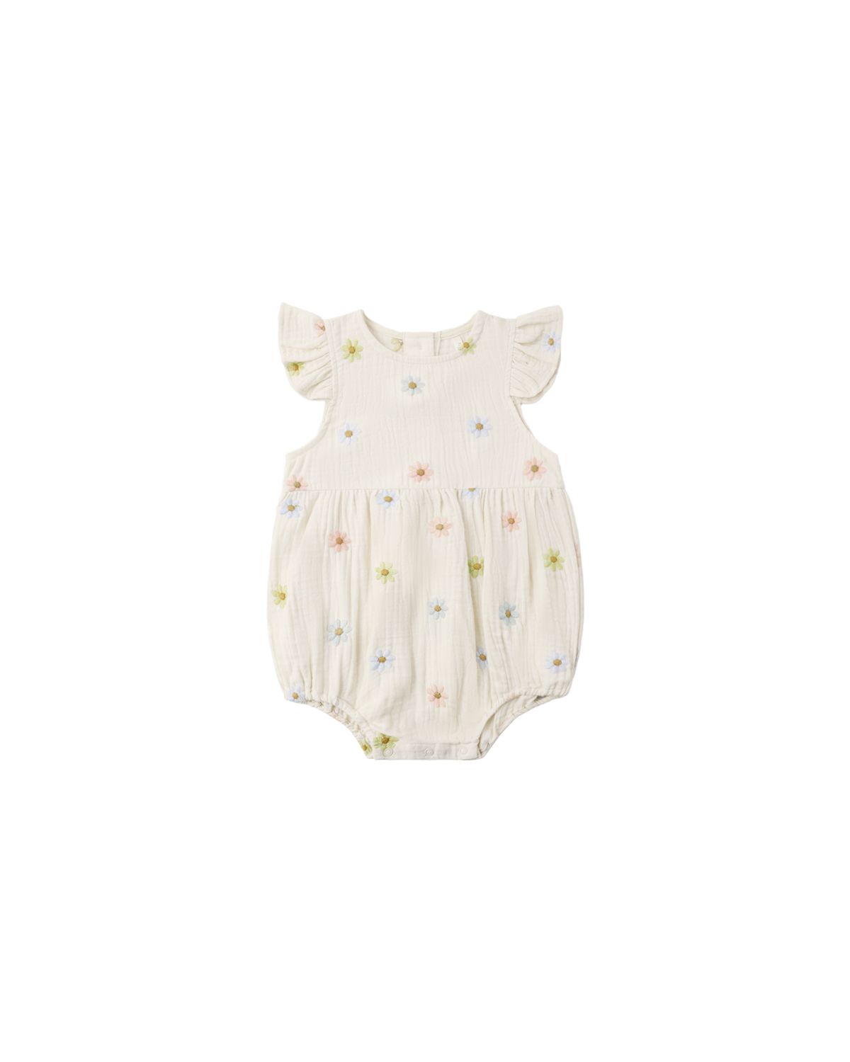 Amelia Romper Embroidered Daisies