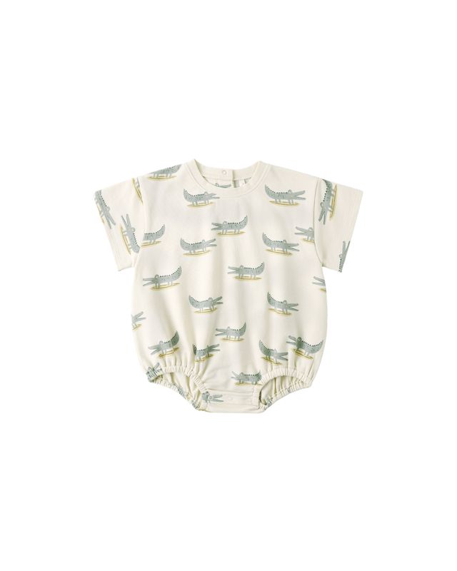 Relaxed Bubble Romper Alligators
