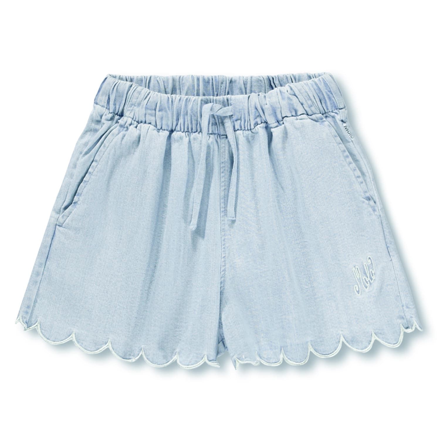 Addie Shorts Washed Chambray