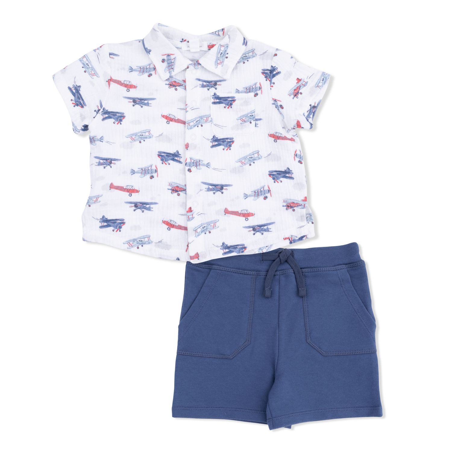 Button-Up &amp; Shorts Vintage Planes