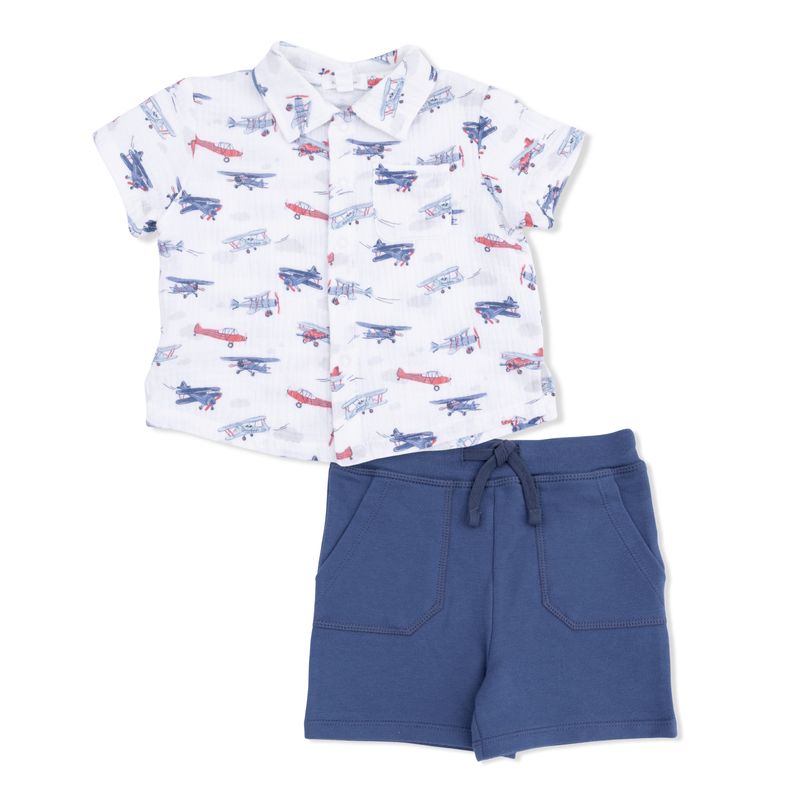 Button-Up &amp; Shorts Vintage Planes