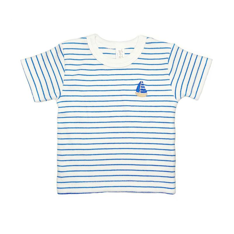 SS Top Blue Stripes