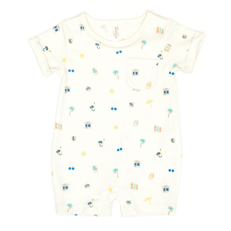 Short Sleeve Romper Natural Summer