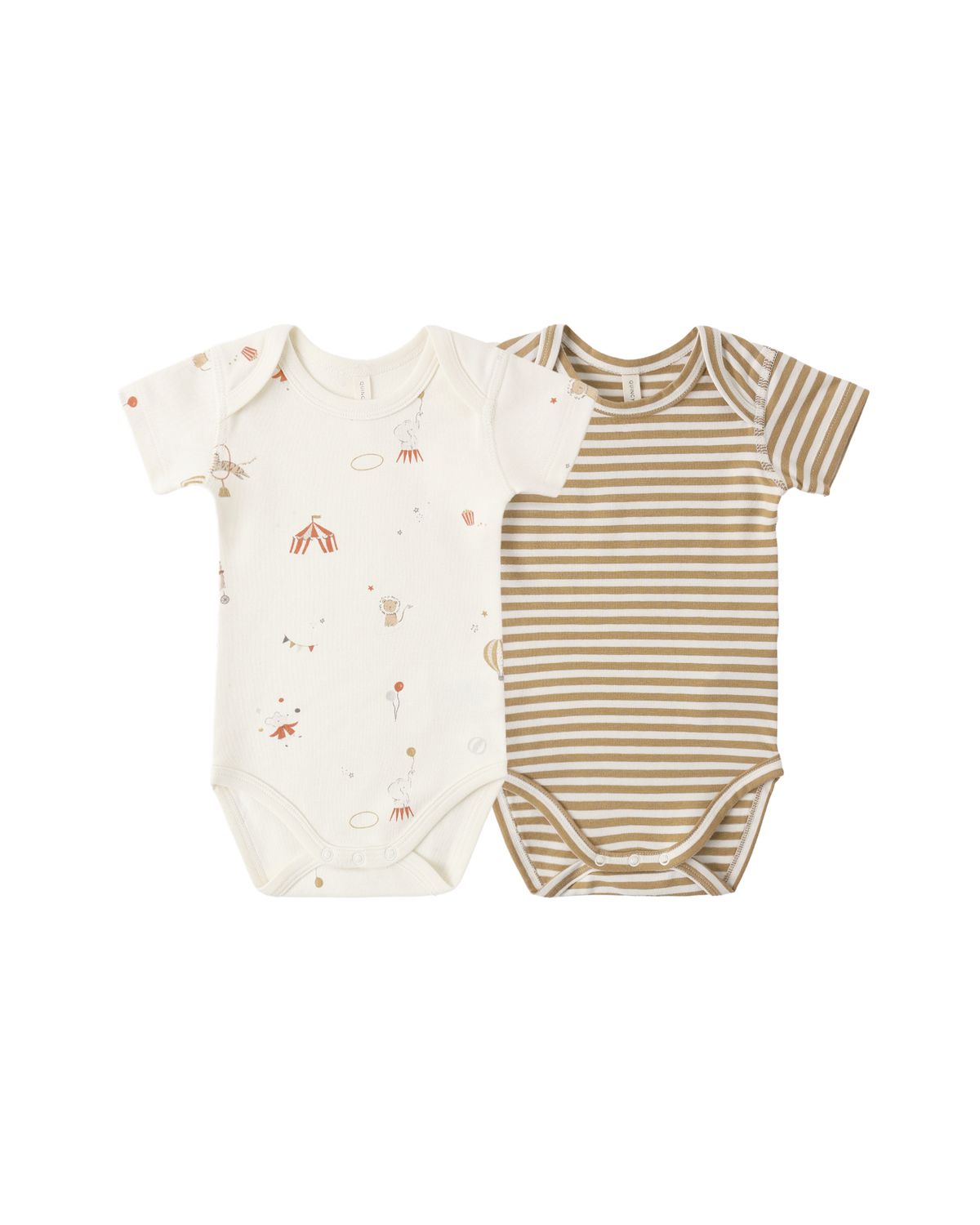 Short Sleeve Bodysuit Pack Carnival, Honey Stripe