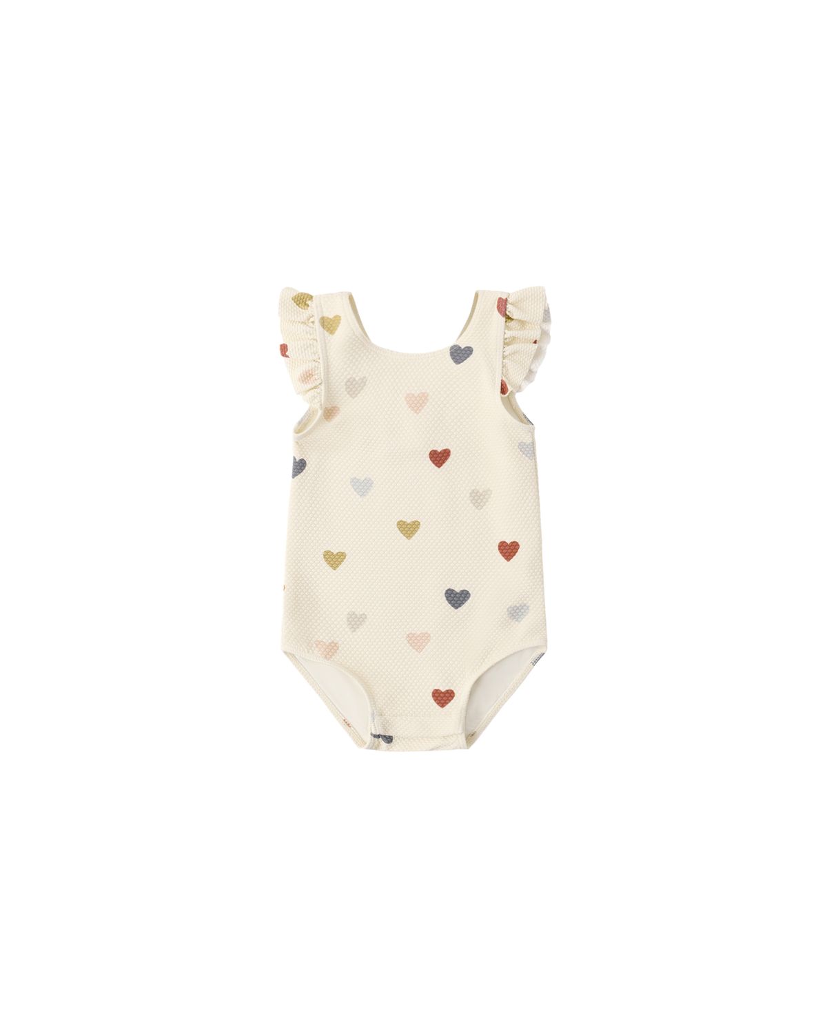  Scoop Back One-Piece Swimsuit Confetti Hearts