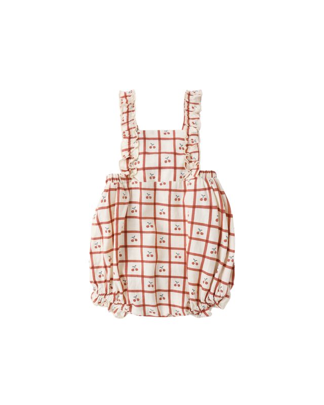 Chiara Romper Cherry Check