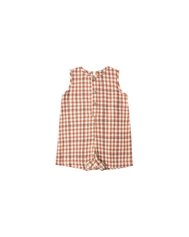 Mavrik Romper Poppy Gingham
