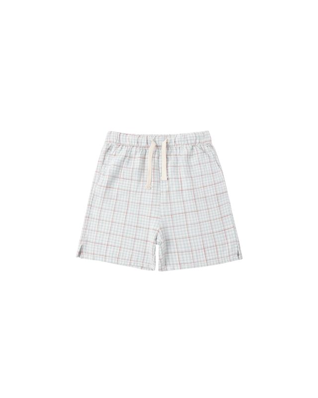 Perry Short Light Blue Plaid