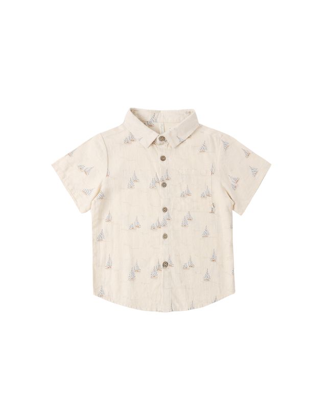 Collared Short Sleeve Shirt Sail