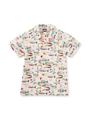 Printed Camp Shirt Mar de Miro