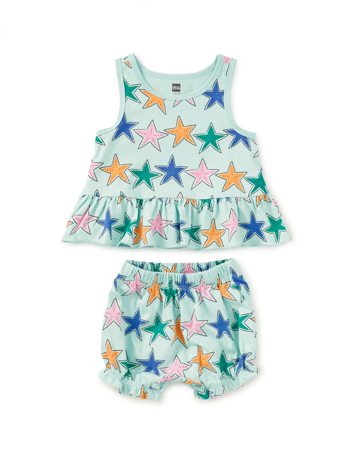 Tank Ruffle Baby Set Starfish