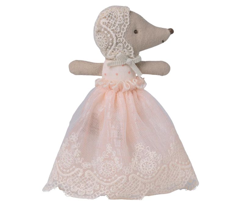 Baby Mouse in Gown - Powder
