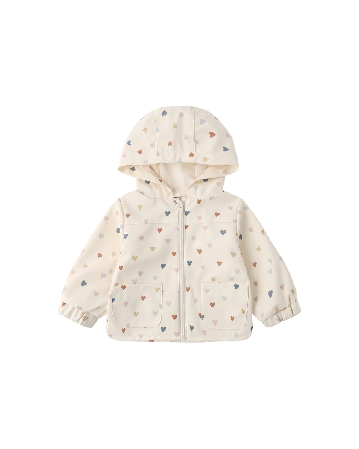 Rain Coat Confetti Heart Small