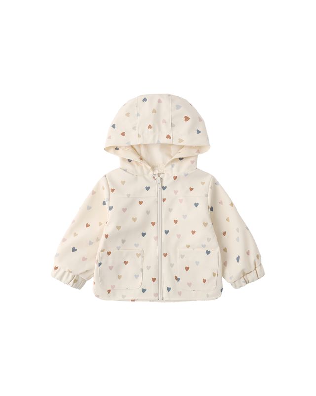 Rain Coat Confetti Heart Small
