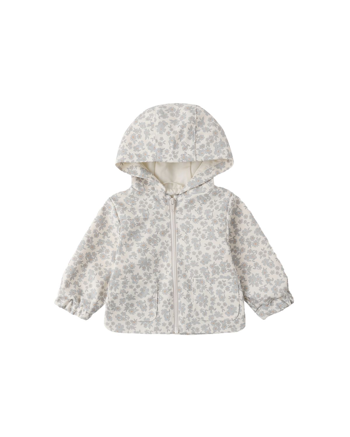 Rain Coat Blue Floral