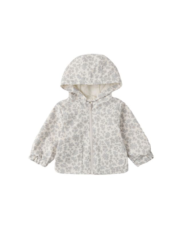 Rain Coat Blue Floral