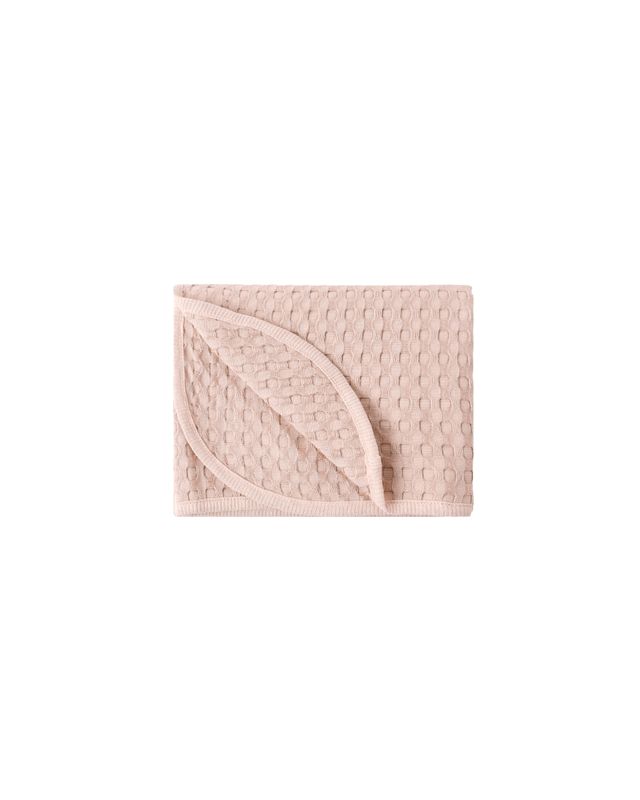 Waffle Baby Blanket Blush