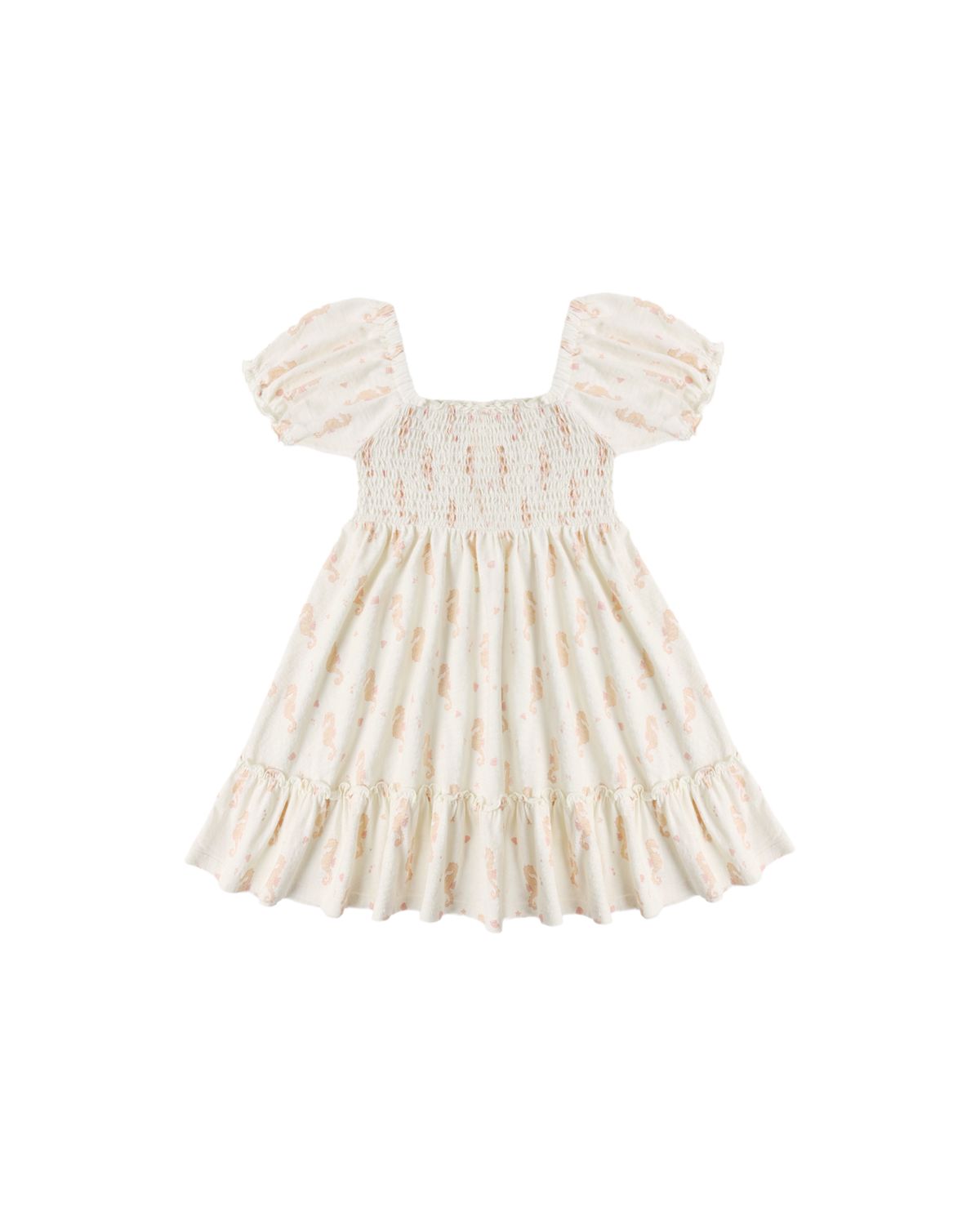 Sage Jersey Dress Seahorses