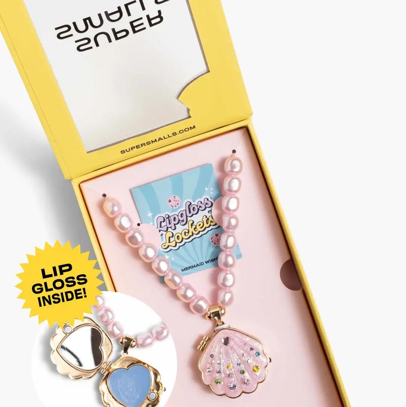 Sparkle Shell Lipgloss Locket