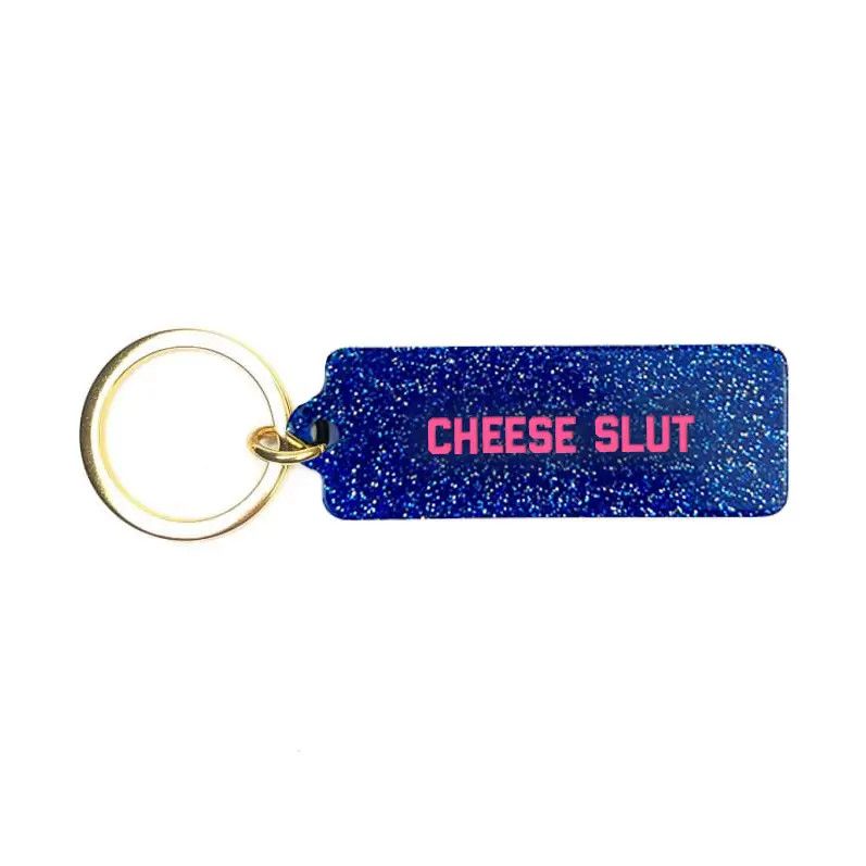 Cheese Slut Rectangle Keychain