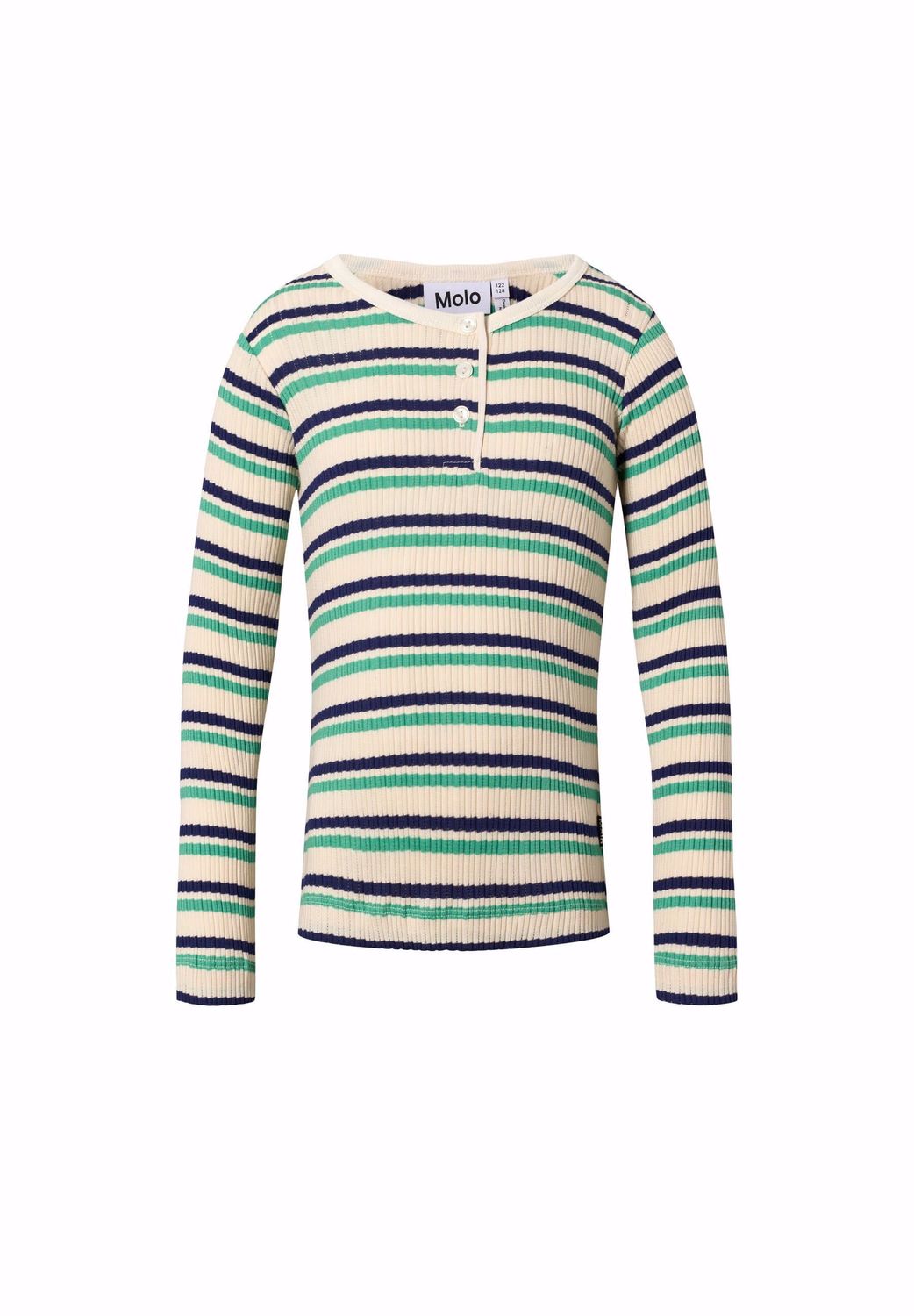 Ruby LS Top Pearled Stripe