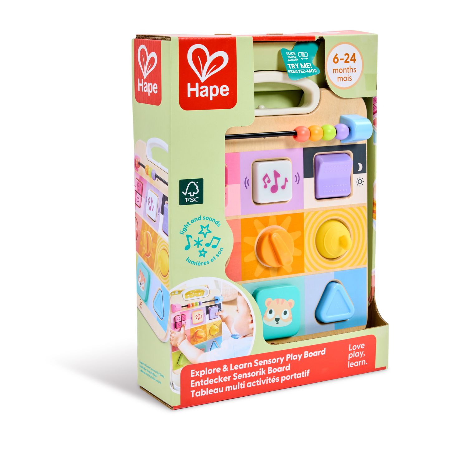 Explore and Learn Sensory Play Board