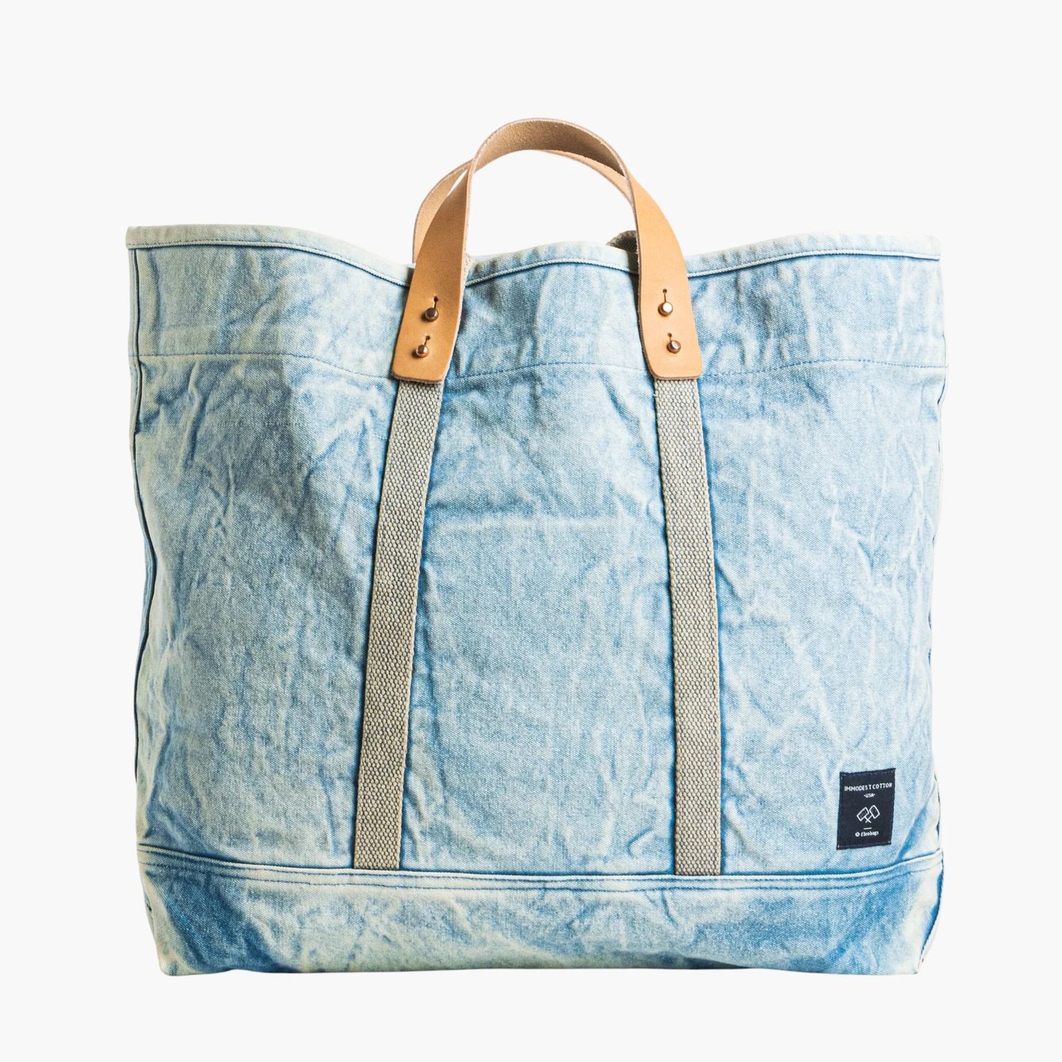 Large East West Tote Acid Wash