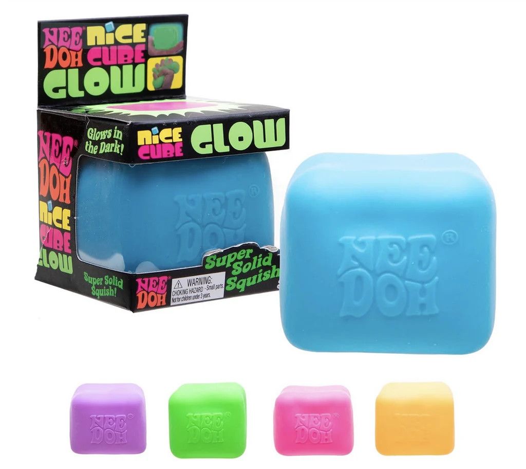 NeeDoh Glow Nice Cube Assorted Colors