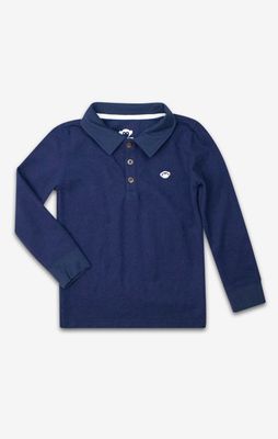 Parker LS Polo Navy Blue