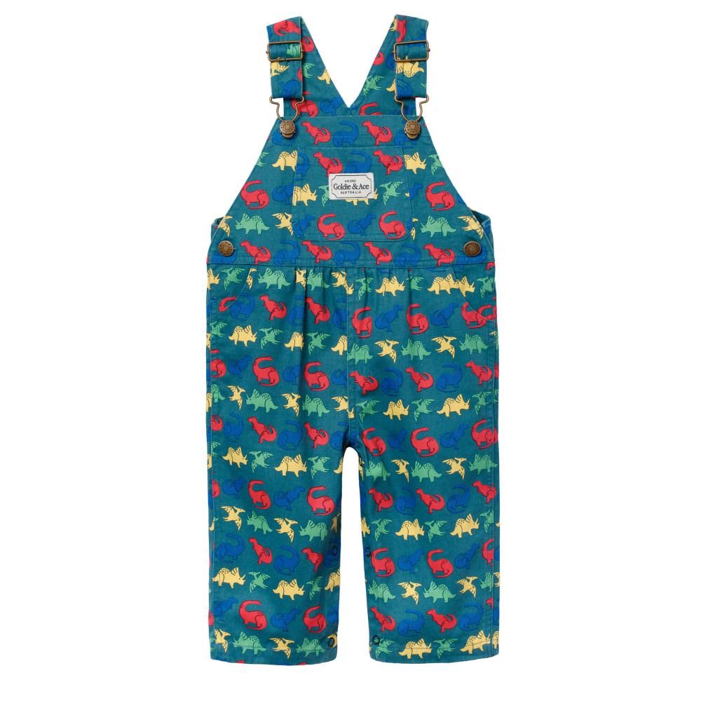 Austin Dinosaur Print Overalls