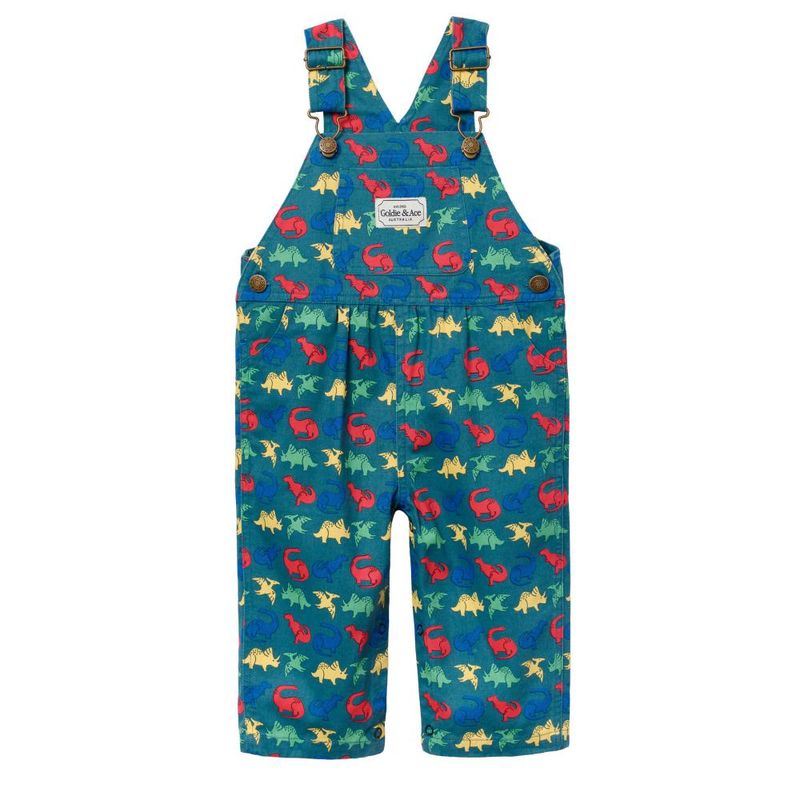 Austin Dinosaur Print Overalls