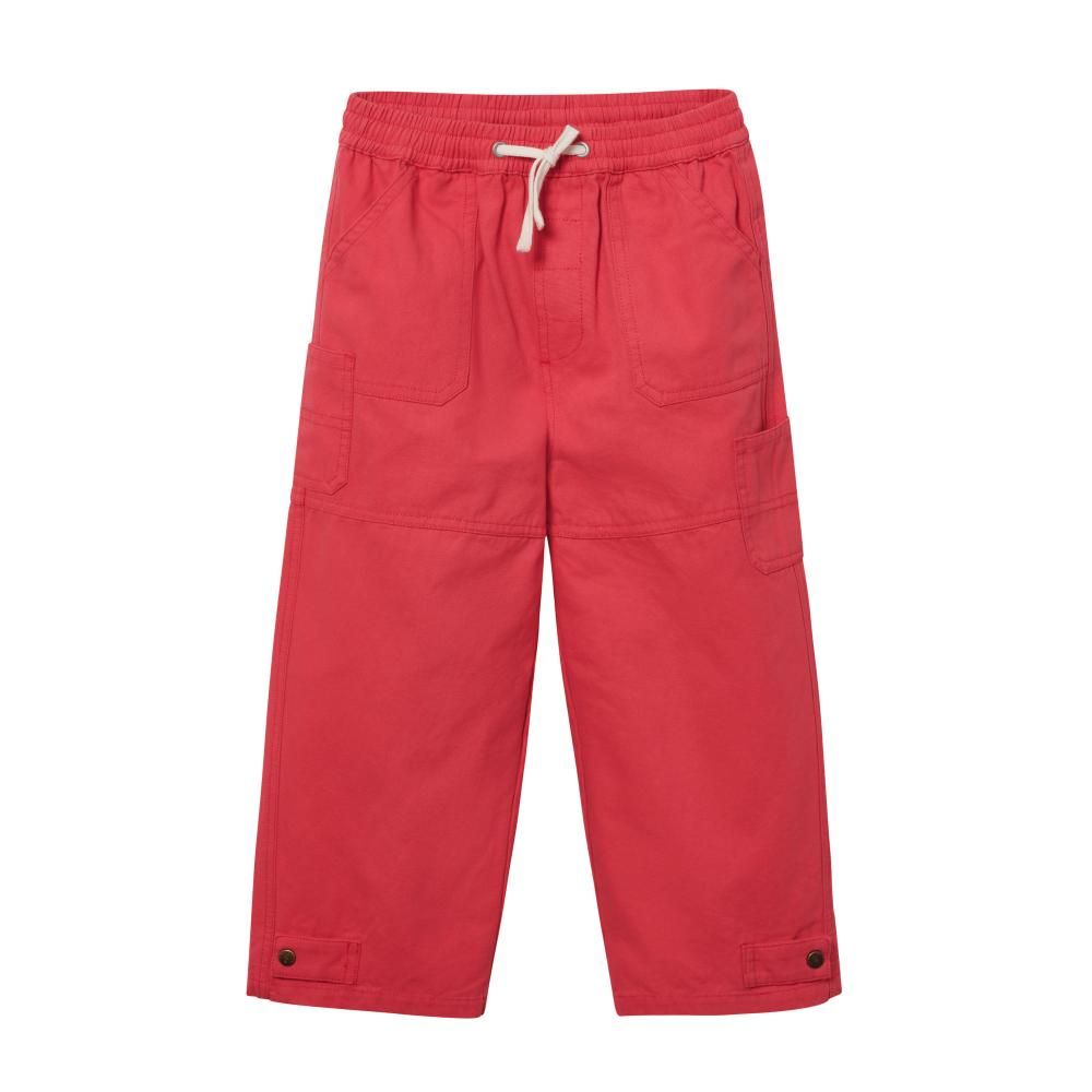 Red Denim Utility Jeans