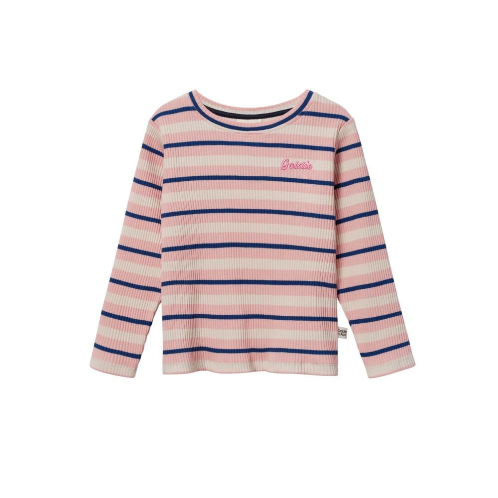 Light Pink Stripe Rib Top 