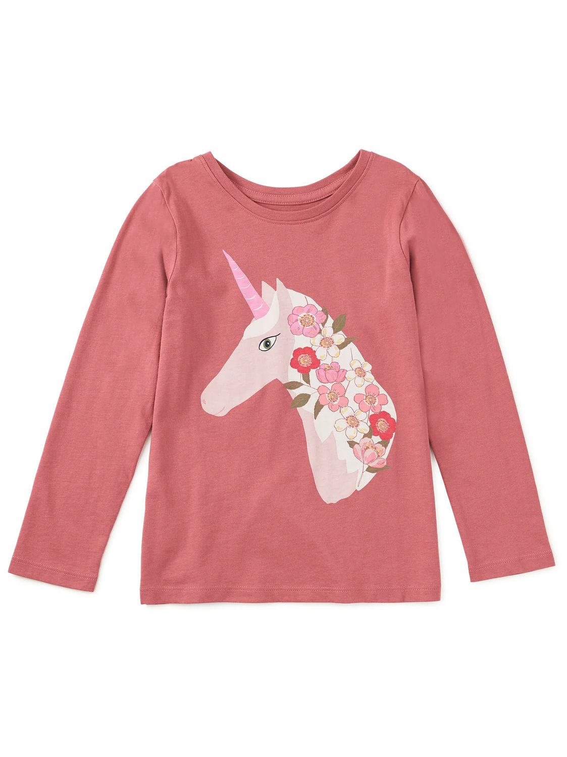 Floral Unicorn Graphic Tee Orchid Mauve