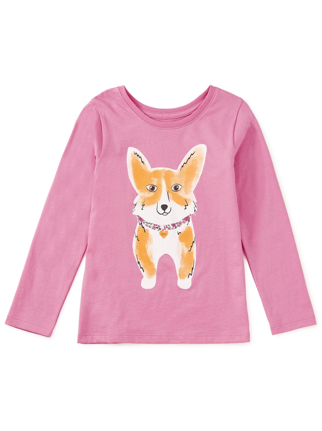 Corgi Love Double-Sided Tee Perennial Pink