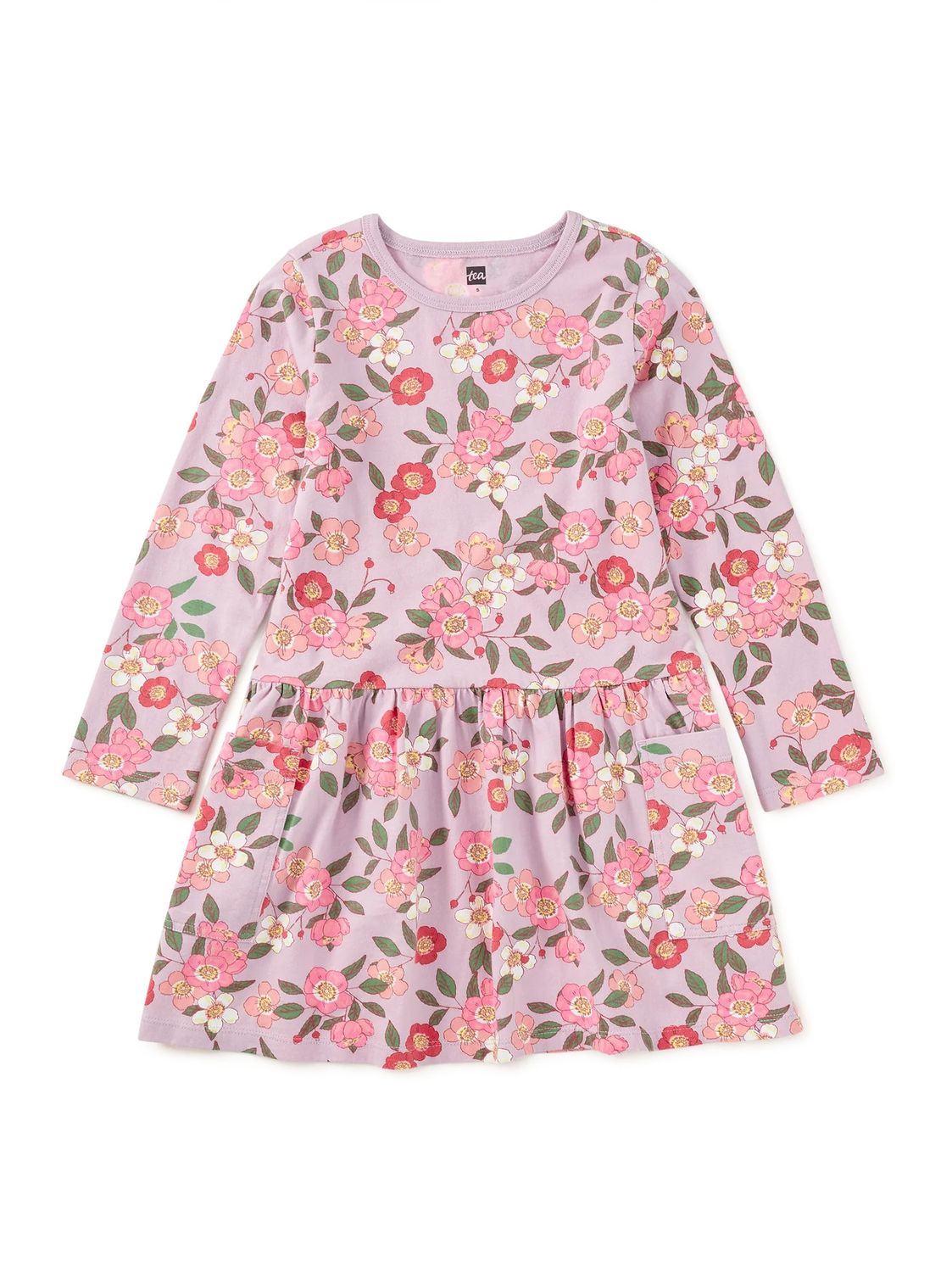 Long Sleeve Pocket Dress Rosa Canina
