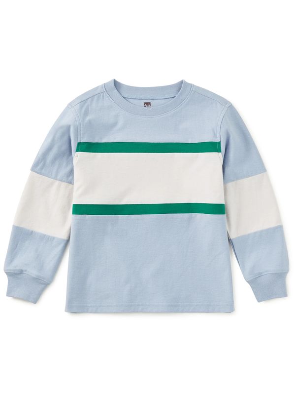 Colorblock Rugby Top Cloud
