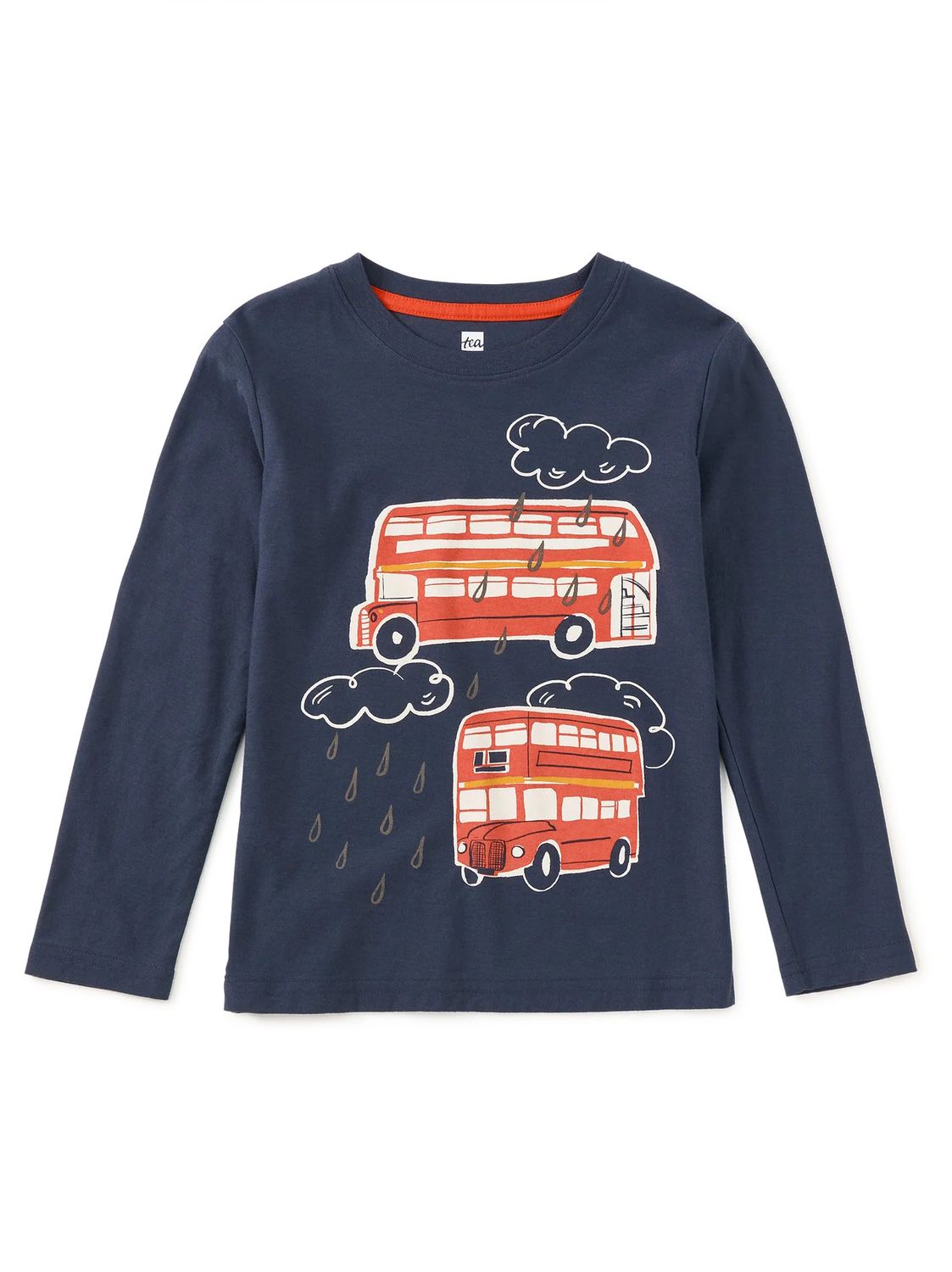 Double Decker Bus Graphic Tee Indigo