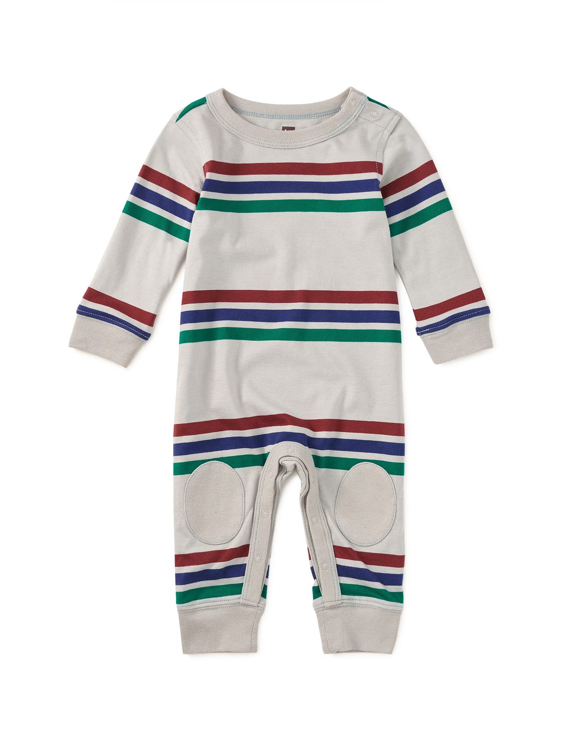 Stripe Knee Patch Baby Romper Mica